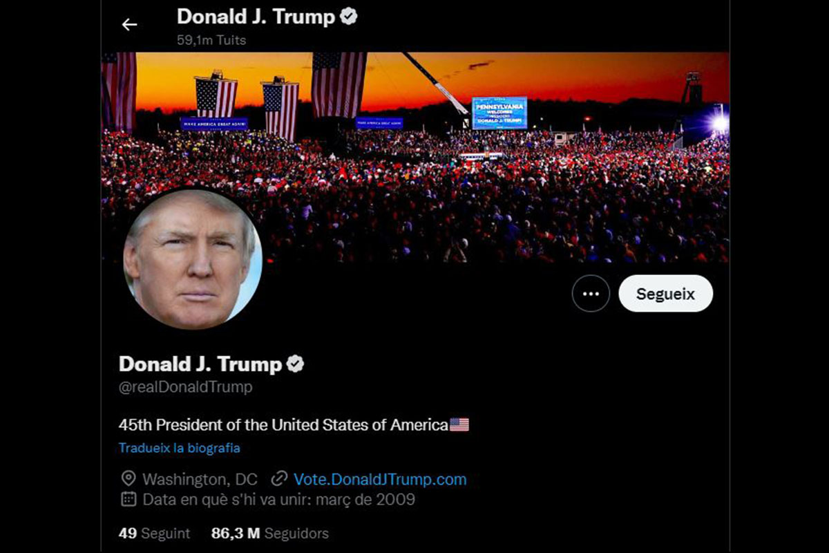 Musk retorna a Donald Trump el seu compte de Twitter