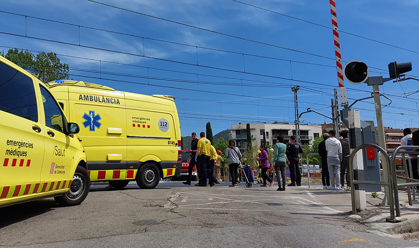 Mor un home atropellat pel tren al pas a nivell de Montcada i Reixac, la víctima número 179 de les vies que travessen el municipi